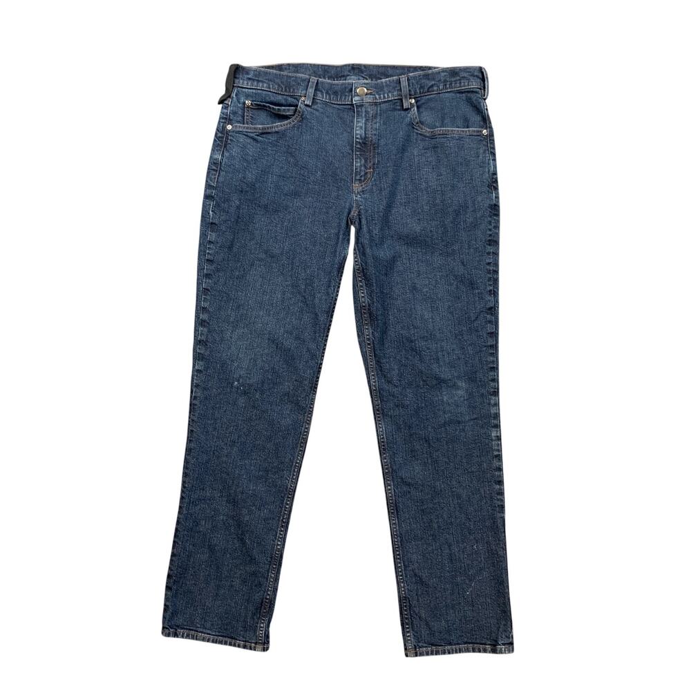 Duluth Jeans Mens 38 Slim Fit 40 Grit Work 5 Pocket Belt Loops Stretch Denim